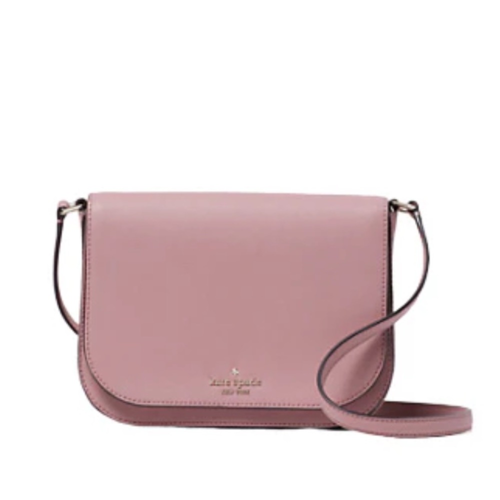 Kate Spade Laurel Way Large Carsen crossbody bag & Bitsy wallet Dusty Peony NWT - Picture 2 of 14